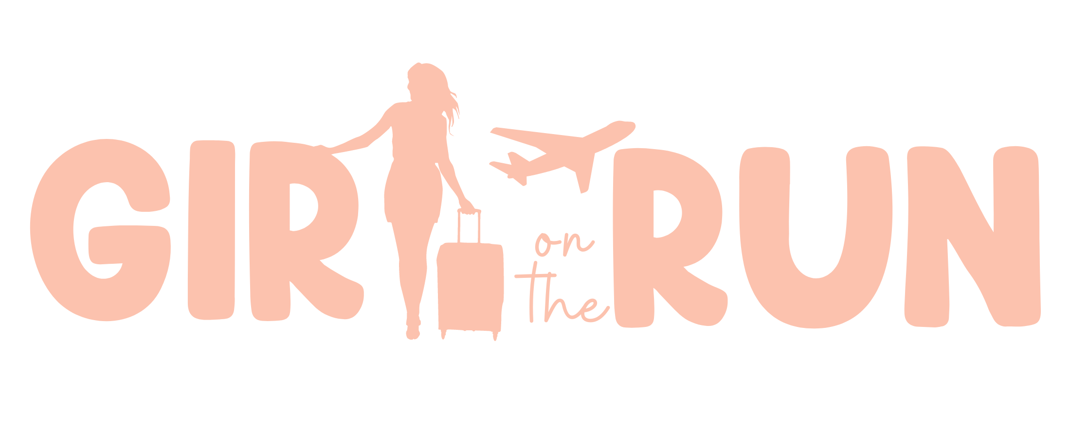Peach colored logo for Girl on the Run
